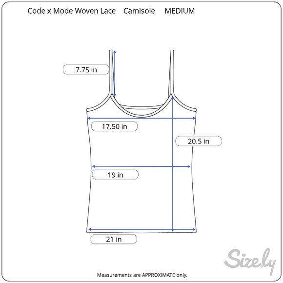 Code x Mode Women's Woven Lace Camisole NWT - Picture 13 of 14
